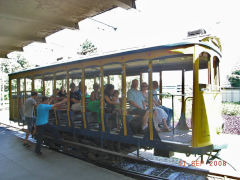 
Tram No 10 at Centro terminus, Santa Teresa tramway, Rio de Janeiro, September 2008